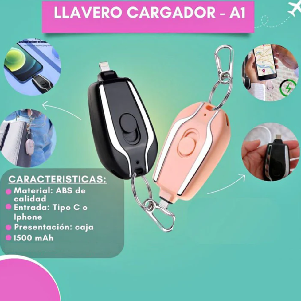 CHARGER KEY - cargador portátil de celular tipo llavero
