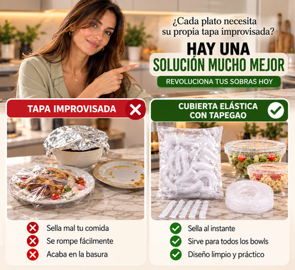 TAPAS PLÁSTICAS DESCARTABLES PARA ALIMENTOS