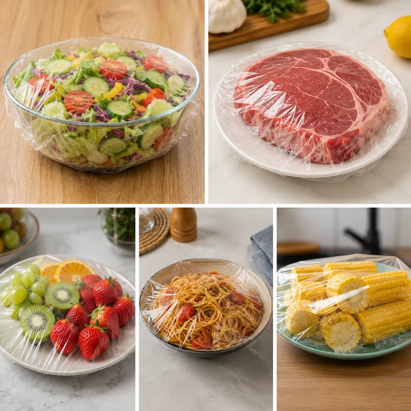 TAPAS PLÁSTICAS DESCARTABLES PARA ALIMENTOS