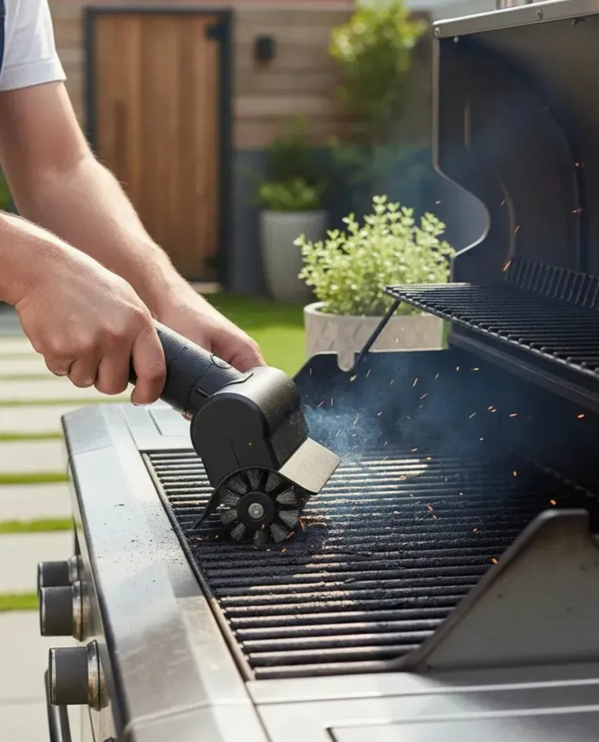 Cepillo Eléctrico para Parrilla 2en1
