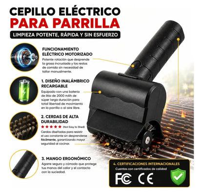 Cepillo Eléctrico para Parrilla 2en1